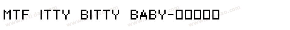MTF Itty Bitty Baby字体转换